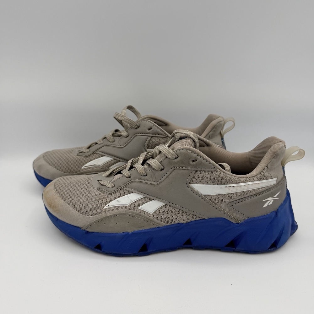 Reebok Vizome Athletic Tennis Sneaker Shoes Slip On Blue Gray Size Y5